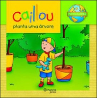 Caillou planta uma árvore