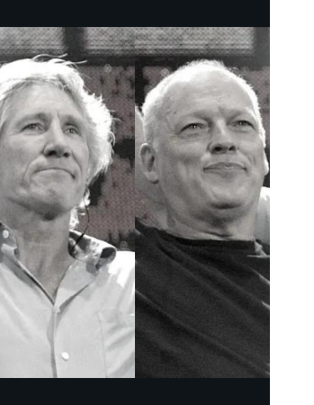 David Gilmour and Roger Waters